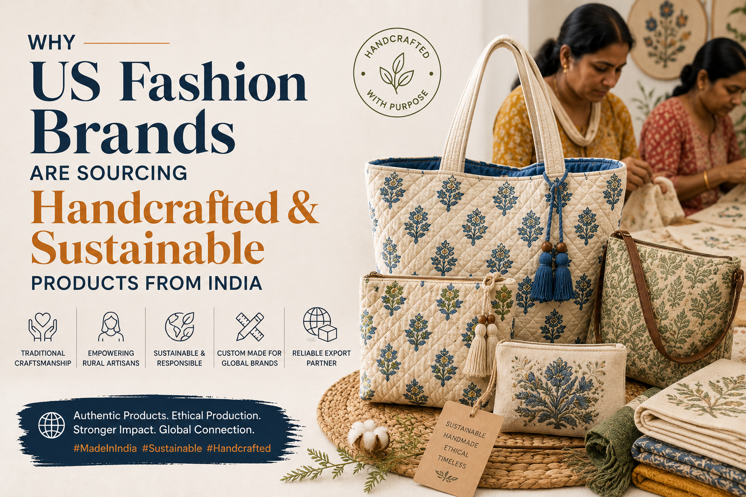 Why US fashion brands are sourcing handcrafted and sustainable products from India
