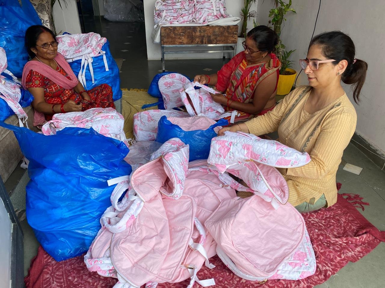 Women artisans working together